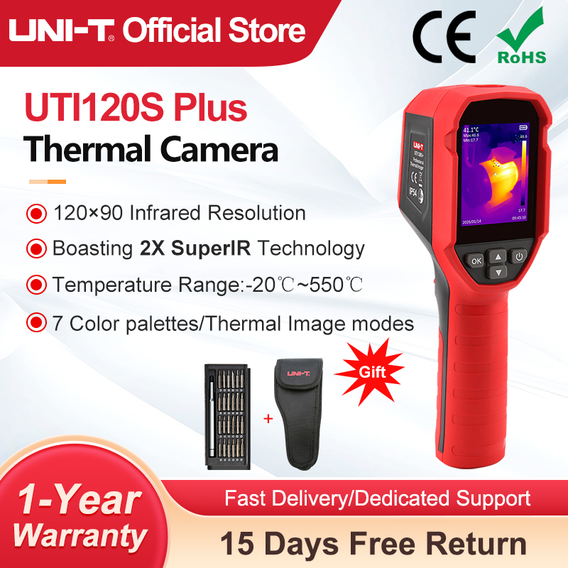 Nf 521 Thermal Imaging Camera - UNI-T 열화상 카메라 UTI120S+ 120×90 픽셀