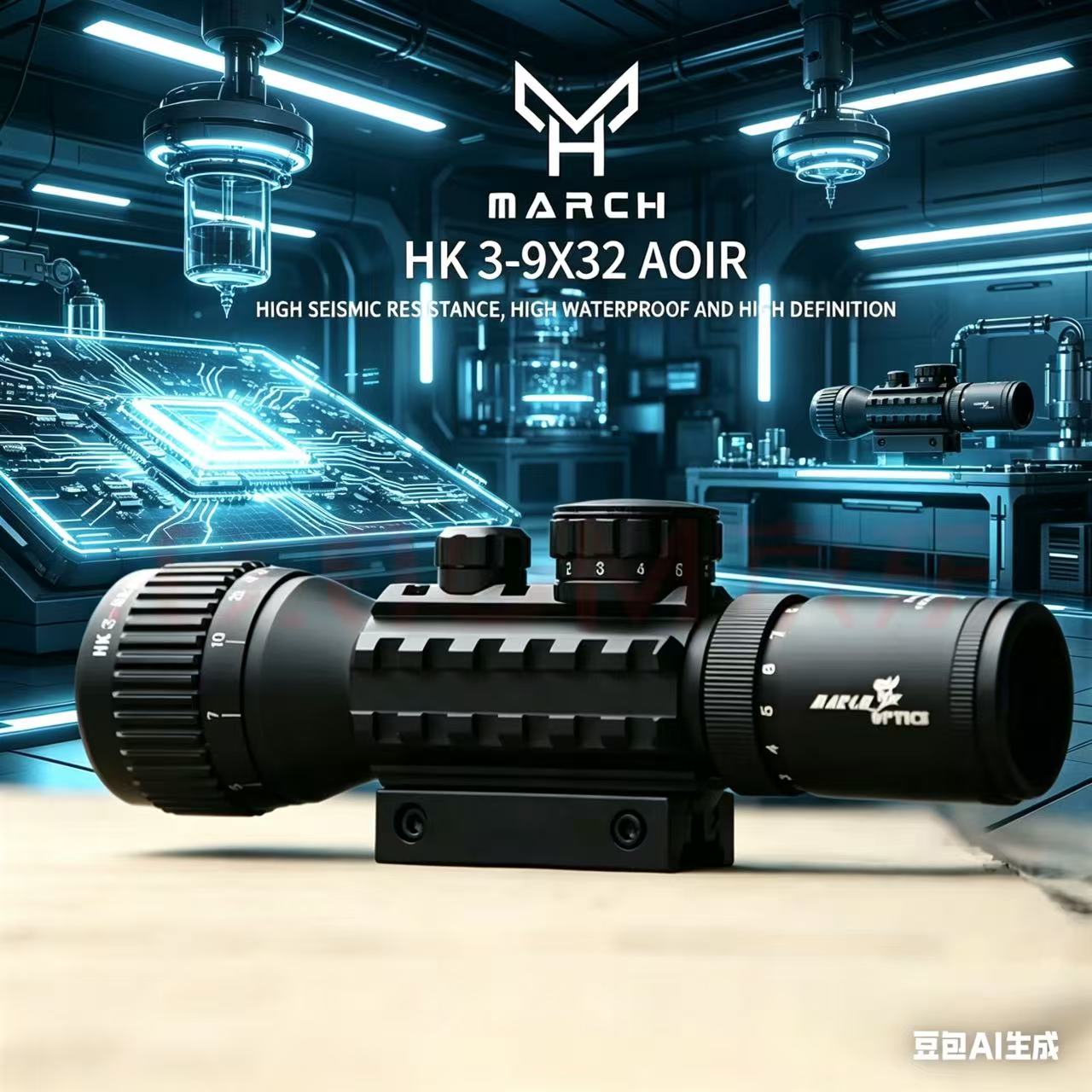 Hunting Thermal Imaging Scope - HK3-9X32AOIR 퀵 사이트, 포커싱 및 조명