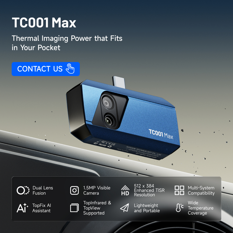 Topdon Tc001 Thermal Camera - 탑돈 TC001 맥스 듀얼렌즈 미니 모바일