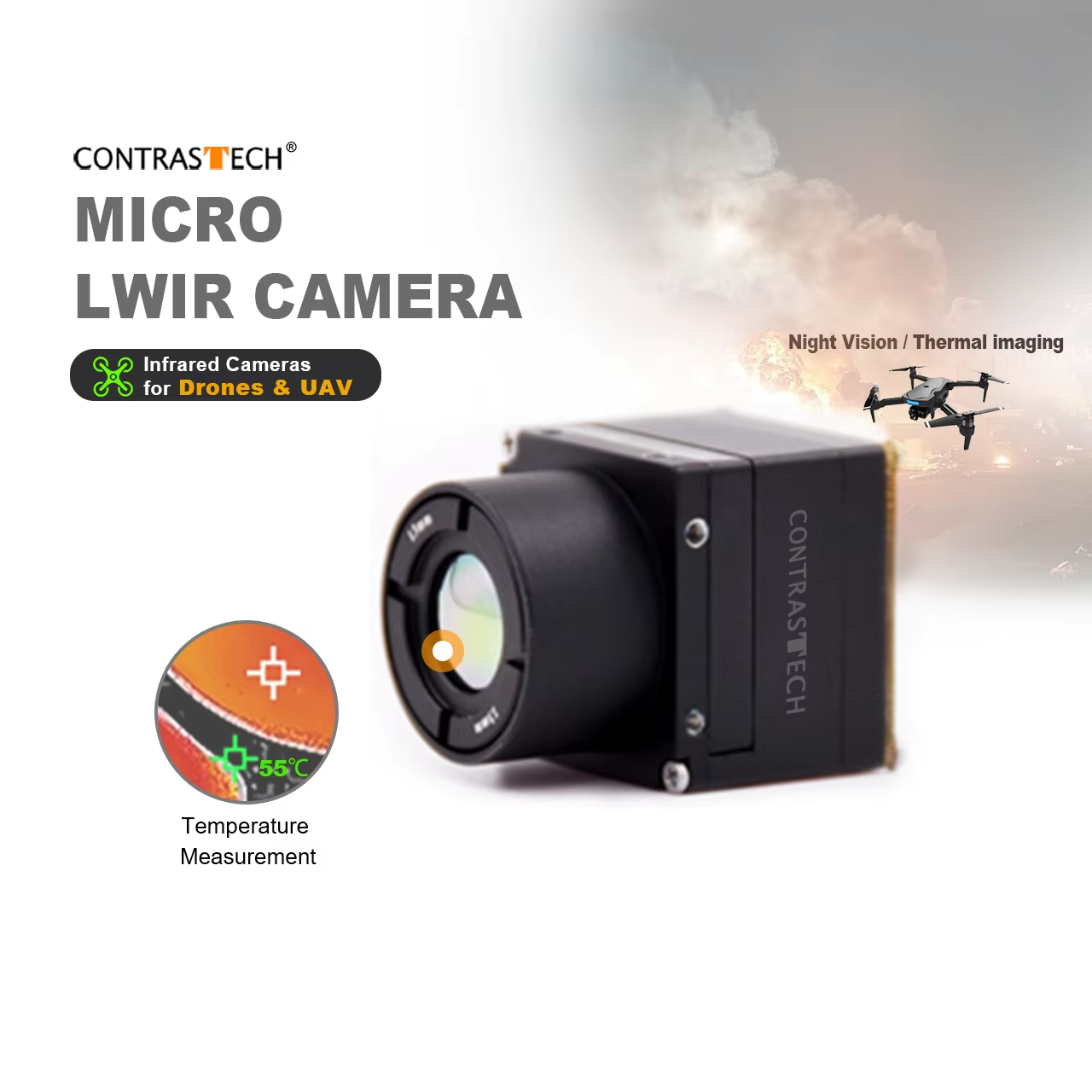 Thermal Module 640X512 Core - 640x512 LWIR 셔터리스 라디오메트릭 열화상 코어