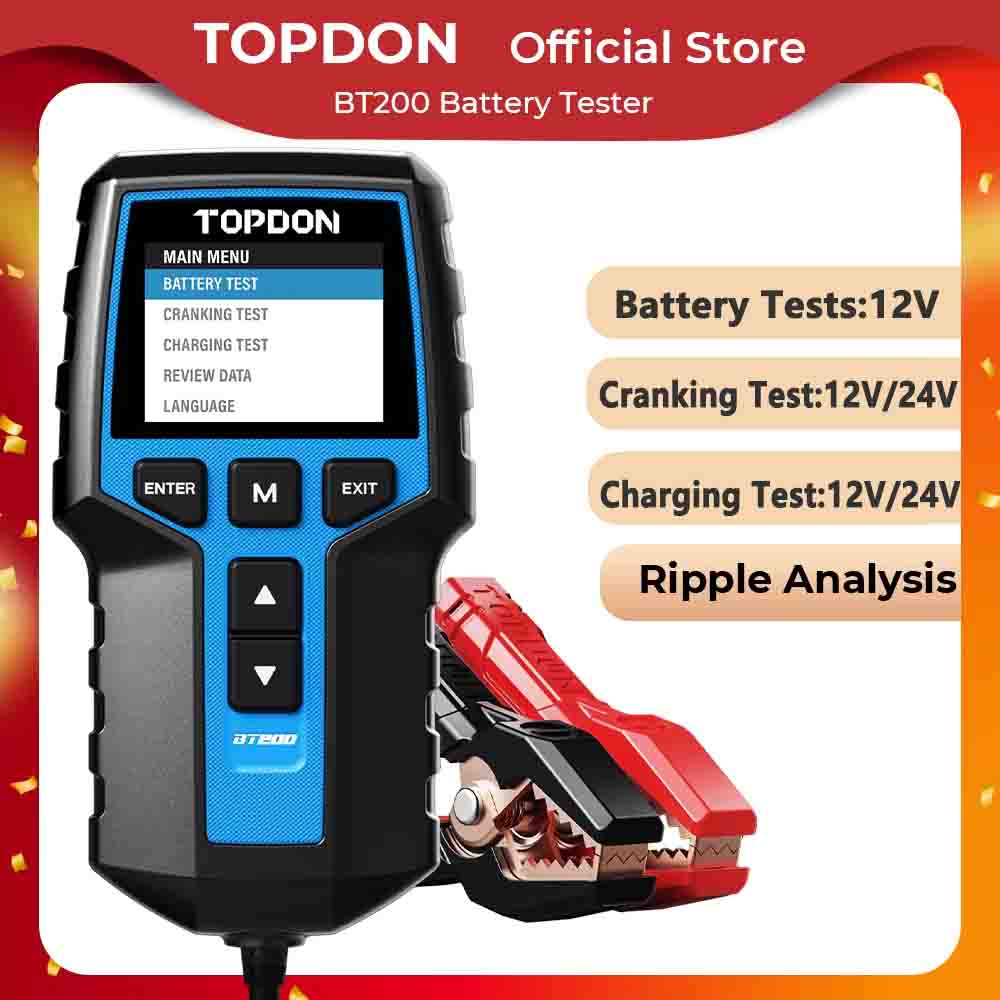 TOPDON BT200 휴대용 배터리 테스터 자동차 1 - Topdon Tc001 Thermal Camera 리뷰 및 가격