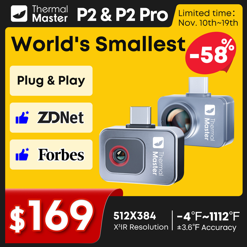 P2//P2Pro 열화상 카메라 15배 줌 적외선 열화 - Infiray P2 Pro Macro Lens 리뷰 및 가격