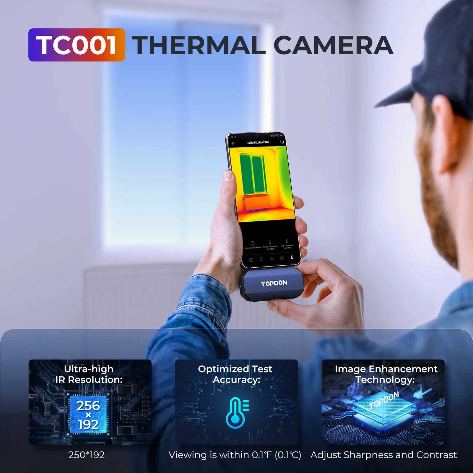 탑돈 TC001 256x192 고해상도 미니 휴대용 스 - Topdon Tc001 Thermal Camera 리뷰 및 가격
