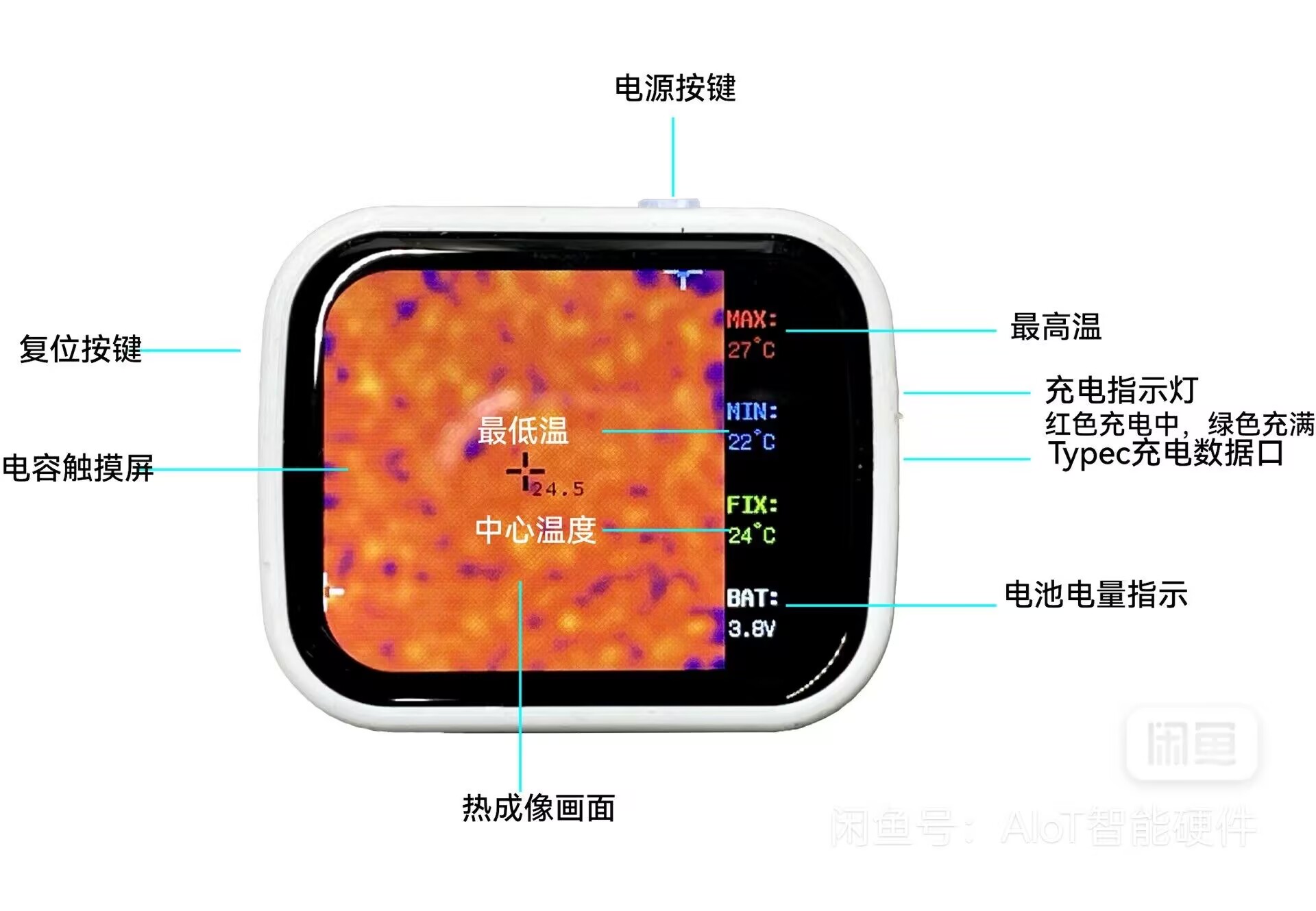 320*240 터치스크린 미니 포켓 열화상 야간 투시경 - Underfloor Heating Thermal Detector 리뷰 및 가격